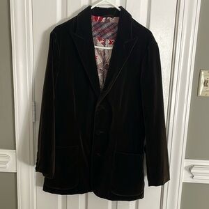 Robert Graham Brown Velvet Blazer